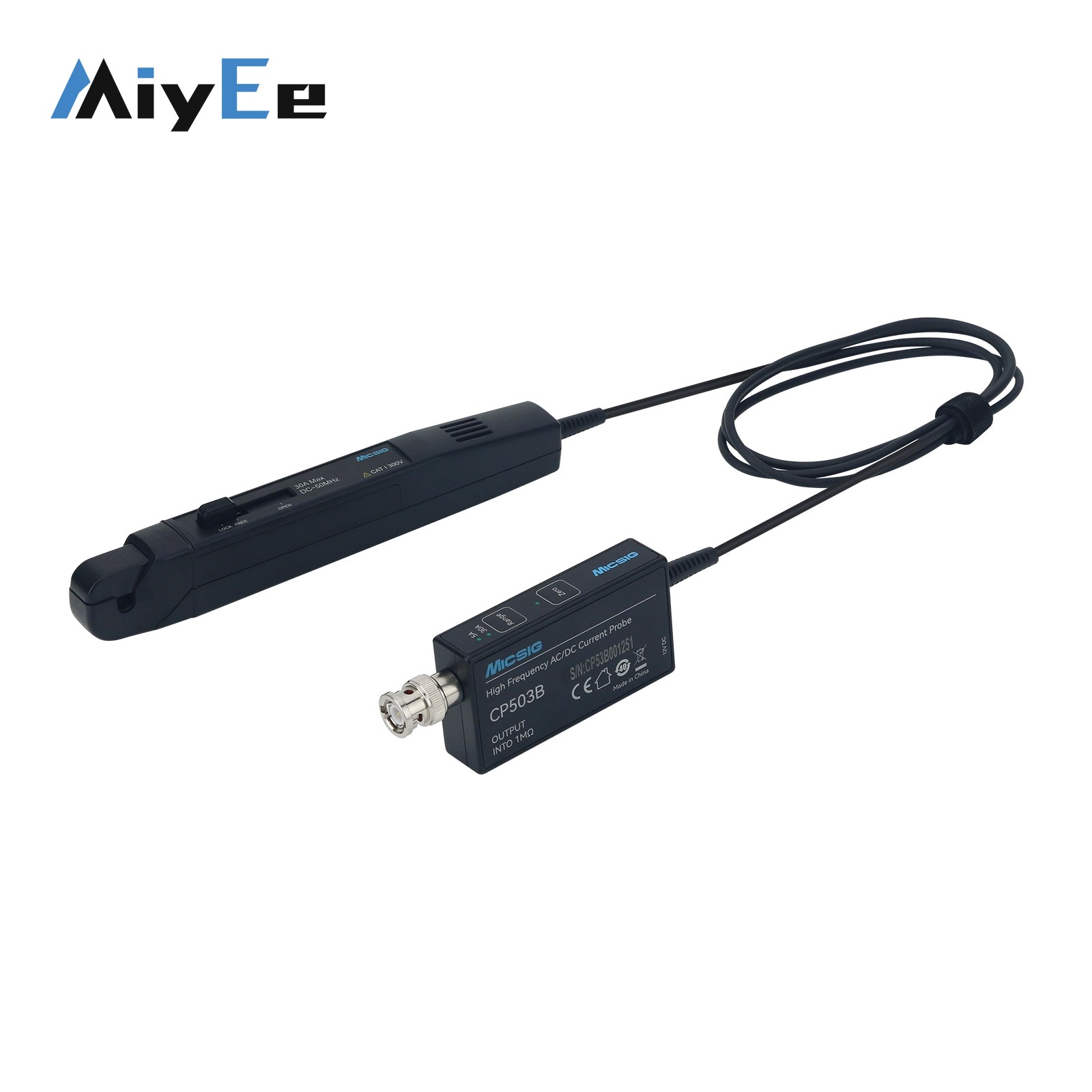 Micsig CP503B 50MHz 5A/30A son - Current Probe Ac Dc 50Mhz Oscilloscope avis et prix